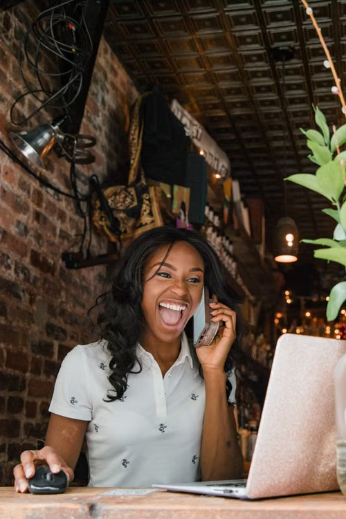Black woman entrepreneur in her salon