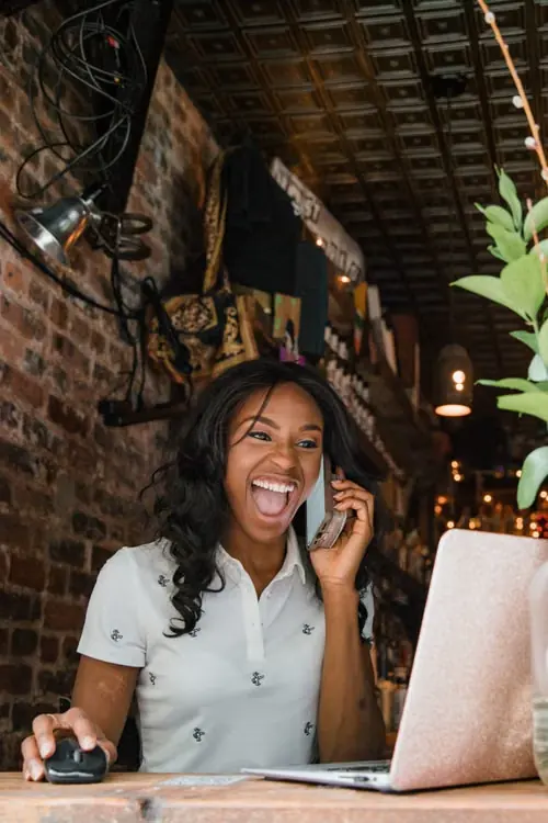 Black woman entrepreneur in her salon